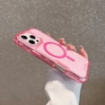 thumbnail image 5 of Dteck Magnetic Case for iPhone 12 Pro / 12 6.1", Compatible with MagSafe, Shockproof Protective Bumper Phone Case for iPhone 12 Pro / 12 6.1",Pink, 5 of 7
