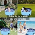 thumbnail image 2 of Dog Pool Foldable pet Pool Large Dog Swimming Pool pet Swimming Pool PVC Non-Slip Pool for All Kinds of Pets 63-12in, 2 of 7