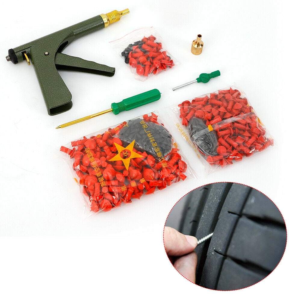 OUKANING Car Motorcycle Tire Repair Kit with Rubber Plug Tubeless Tire