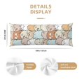 thumbnail image 2 of Bixox Lovely Bear Print Body Pillow Cover with Zipper Closure, Cozy Fuzzy Fleece Body Pillow Case Cover 20 x 54 Inches,Long Body Pillow Pillowcase, 2 of 6