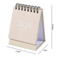 thumbnail image 7 of Mosey 2023-2024 Mini Desk Calendar Plan Book Spiral Coil Page Turning Date Recording 17 Monthly Calendar for Planing Event Log Year of 2024 Calendar Table Decoration Office School Supplies, 7 of 7