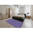 thumbnail image 5 of Ahgly Company Machine Washable Indoor Square Transitional Medium Slate Blue Area Rugs, 8' Square, 5 of 7