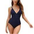thumbnail image 2 of HUPOM Flattering Swimsuits For Women Beachwear Plus Size Swim Dress Halter Beach Navy L, 2 of 6