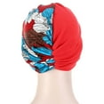 thumbnail image 5 of SPRING PARK Women Fashion Splicing Design Cotton Turban Muslim Women Headwear Cap Knot Hat Head Wrap, 5 of 6