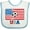 White and Blue, variant on Inktastic USA Soccer Boys or Girls Baby Bib