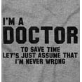 thumbnail image 2 of Funny I'm a Nurse I'm Never Wrong Plus Size Crewneck Graphic Tee Shirt Brisco Brands 3X, 2 of 5