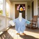 thumbnail image 4 of Spring Lady Porch Goose Outfit for 23inch Cement Plastic Lawn Goose Summer Statue Clothes Bathrobe Coffee Cup Curlers for Outdoor Garden Yard Patio Decoration, 4 of 6