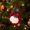 B - Santa Claus, variant on Christmas Stocking Ornament 7.6 Inch Felt Mini Hanging Gift Bag with Snowman Santa Reindeer for Holiday Tree Mantel Party Decor
