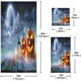 thumbnail image 4 of GZHJMY Halloween Decorative Towel Set, Glowing Pumpkin Head Print, 3-Piece Set with 30x60 inch Bath Towel, 16x28 inch Hand Towel & 13x13 inch WashclothGZHJMY, 4 of 6