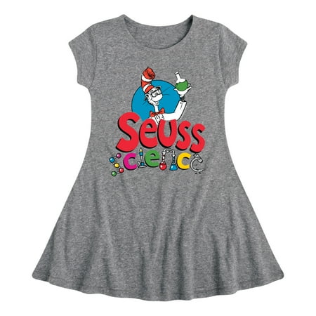 

Cat in the Hat - Seuss Science - Toddler And Youth Girls Fit And Flare Dress