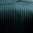 thumbnail image 3 of Benjara Elia Twin Contemporary Quilt Coverlet Set w/ Crinkle Texture- Teal Green, 3 of 6