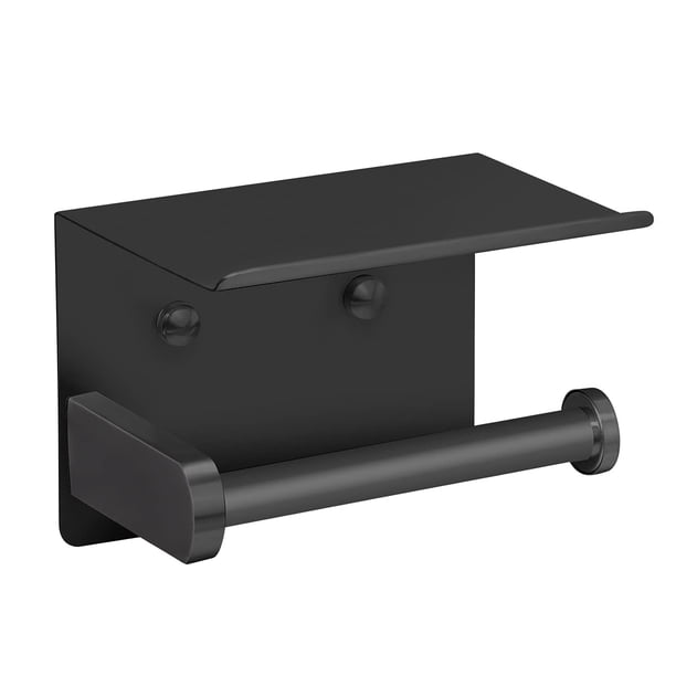 Vaehold Portarrollos De Papel Higiénico Autoadhesivo Con Estante Para Teléfono Portarrollos De Papel Higiénico De Acero Inoxidable Montado En La Pared - Inoxidable Y Portarrollos De Papel Para Baño Co