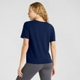 thumbnail image 5 of Women's Fanatics Navy Atlanta Braves Fan Fave Stadium Slub Boxy T-Shirt, 5 of 5