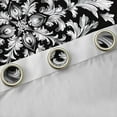 thumbnail image 4 of Feelyou Western Damask Black Out Curtains, Boho Floral Curtains Pack of 2 (42x63 Each), 4 of 6