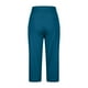 thumbnail image 5 of MKLEKYY Leggings Capris elásticos de cintura alta para mujer, para yoga, entrenamiento informal, pantalones capri, leggings rectos cortos, 5 of 5