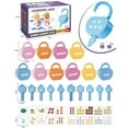 thumbnail image 3 of Creatine Early Education Toys For Toddlers Shape Lock And Key Game Alphabet Number Matching Fine Motor Skills Learning Toy For Babies Kids, 3 of 9