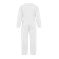 thumbnail image 2 of Runhomal Kids Boys Girls Mechanic Coveralls Long Sleeve Zipper Front Jumpsuit Boiler Suit Halloween Ivory 12, 2 of 5