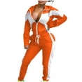 thumbnail image 1 of jovatis Ensembles Deux Pièces pour Femmes Mode Femmes Col Rabattu Décontracté Couleur Unie Chandail à Manches Longues + Ensemble Pantalon, 1 of 7