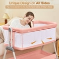 ANGELBLISS Bedside Sleeper with Storage Basket, Easy Folding Portable
