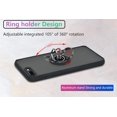 thumbnail image 6 of is Specially Designed for iPhone 7 Plus/8 Plus Anti-Scratches,Anti-Fingerprint, Built-in 360° Rotating Ring Bracket Solid and Durable Magnetic car Phone case, Suitable for 5.5inches Male-Black, 6 of 11