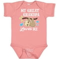 thumbnail image 3 of Inktastic My Great Grandpa Loves Me with Sloth and Hearts Boys or Girls Baby Bodysuit, 3 of 5