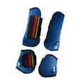 thumbnail image 4 of jinwen 4 Pieces Horse Tendon Boots Wraps for Cross Country Riding Sessions Training Navy Color, 4 of 9