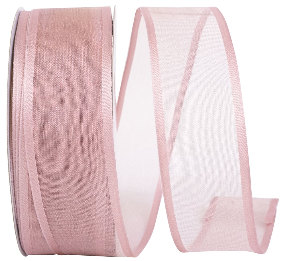 Reliant Ribbon 25771W22509K, Charlize Sheer Satin Wired Edge Ribbon
