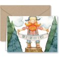 thumbnail image 4 of Lumberjack Thank You and General Note s & Kraft Envelopes - 25 Pack, 4 of 5