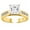 Yellow Gold, variant on Houston Diamond District 2 Carat LAB GROWN DIAMOND Classic Channel Set Princess Cut Diamond Engagement Ring (G-H Color VS2-SI1 Clarity 1.5 Ct Center) 14K White Gold Size-5