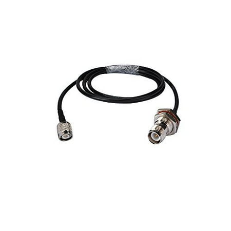 - 1.5ft Rf Coaxial Cable Terminal Connector Rp-tnc Female Bulkhead O-ring to TNC Male Straight with Rg58 50cm Copper Conductor for Wireless Antenna