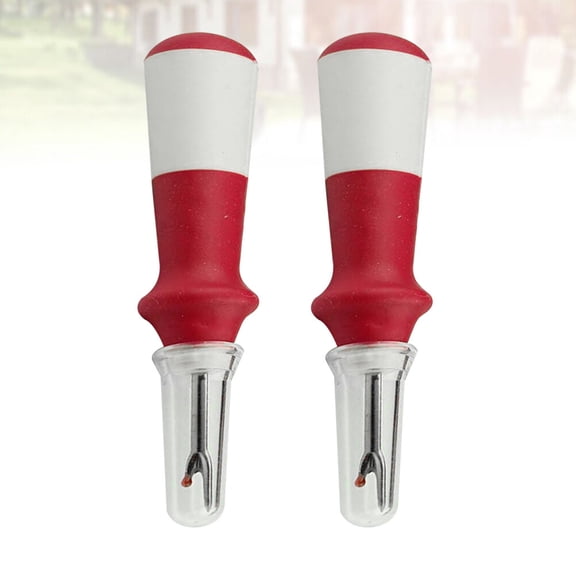 Minkissy Red 2Set Stitch Removal Tool for Sewing Unpicker Fork Tip Embroidery