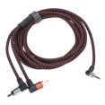 thumbnail image 4 of Conector macho de 90° 3,5 mm a cable de audio masculino 2RCA Cable de micrófono estéreo ABS para altavoz DVD, 4 of 8