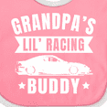 thumbnail image 4 of Inktastic Grandpas Lil Racing Buddy Boys or Girls Baby Bib, 4 of 4