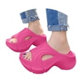 thumbnail image 7 of HNMKIU Womens Slippers Summer Thick Soled EVA Soft Sole Toe Separator Flip Flops Outdoor Comfortable Beach Sandals for Women Z01_Red,6, 7 of 7