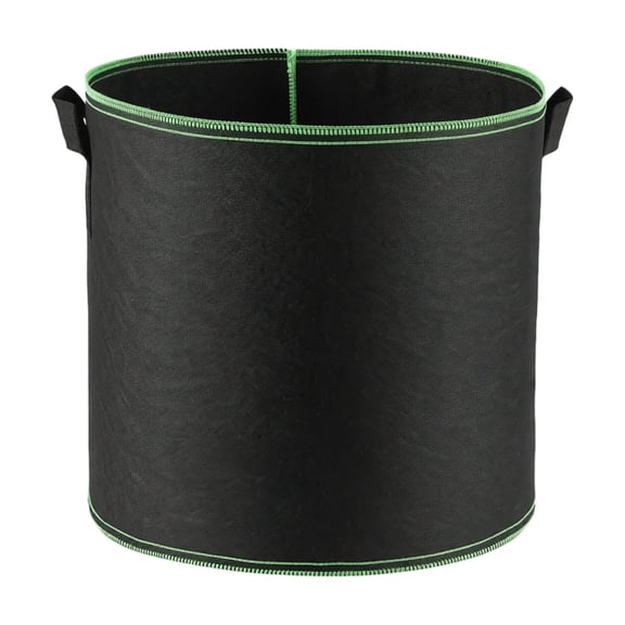Moonsky 9 Gallon Fabric Nursery Pouch 13.8 x 15.7 In Thickened Potato Grow Bag with Double Handles Green Edge Aeration Planter for Outdoor Garden Display