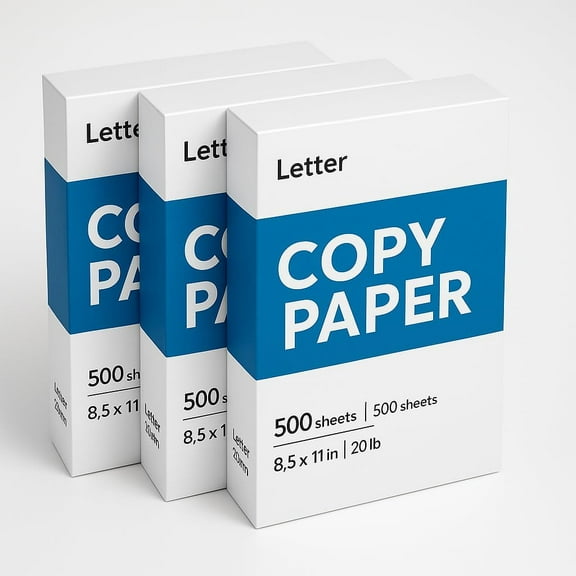 3 Reams standard size copy paper for Home Office for All Type of Printer