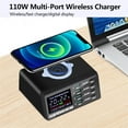 thumbnail image 4 of W 8 Ports Wireless Charging Station PD Fast Charger USB Quick 3.0 Adapter HUB ,Ultra Powerful, 4 of 8