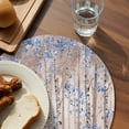 thumbnail image 3 of Blue Grey Forest Round 15 Inch Placemats Set of 6, Grey Modern Art Oil Painting HeatResistant Non Slip Place Mats for Dining Table, Wipeable Braided Kitchen Table Mats for Housewarming, 3 of 9