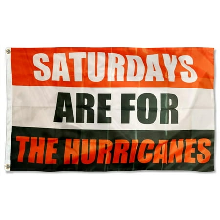 Football flag Satudays are for the Hurricanes flags Banner Home Yard Garden Decor 3x5Ft