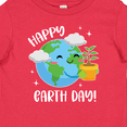 thumbnail image 4 of Inktastic Happy Earth Day Cute Smiling Planet Earth with Tree Boys or Girls Baby T-Shirt, 4 of 5