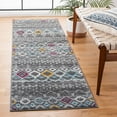 thumbnail image 3 of Safavieh Amsterdam Gladwin Geometric Runner Rug, Dark Grey/Ivory, 2'3" x 12', 3 of 8