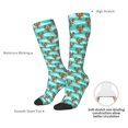 thumbnail image 4 of KLL Lobsters Of Turquoise Waves Print Cool Socks Men's Women's Crew Socks Funny Crazy Novelty Stockings, 4 of 6