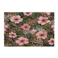 thumbnail image 2 of IAUYY Set of 2 Inch Bath Mat Thick Soft Plush Shower Mat TPR Backing Material Non Slip Bath Mats for Bathroom for Tub Shower Hotel Floral Repeating Leopard Print, 2 of 9