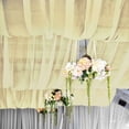 thumbnail image 3 of BalsaCircle 5x14 feet Champagne Premium Chiffon Sheer Curtain Panel Backdrop Drape Wedding, 3 of 8