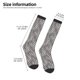 thumbnail image 2 of Fotbe Black White Stripes Calcetas Divertidas Estampadas para Hombre y Mujer, Calcetas de Algodón hasta la Rodilla para Caminar, Correr, Enfermería y Embarazo, 2 of 6