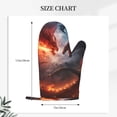 thumbnail image 2 of Gaeub Fire Sky Dragon Print Oven Mitts and Potholders BBQ Gloves,Oven Mitts with Silicone, Non-Slip Cooking Gloves for Cooking Baking Grilling (2 Count), 2 of 6