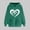 Army Green, variant on SOOMLON Valentines Day Hoodies Women Couple Valentines Gift Plus Size Casual Long Sleeve Round Neck Sweatshirts Tops Cute Love Heart Print Pullovers Shirts Trendy Valentines Clothes 2025 Army Green