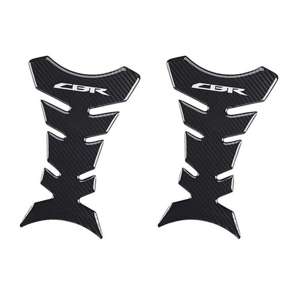 2X Carbon Fiber Tank Pad Gas Oil Fuel Protector for CBR600 1000 954 929 900 RR, CBR250 300 500 R