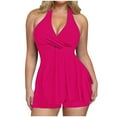 thumbnail image 3 of Sentmoon Women Bathing Suits 2 Piece Womens Swimsuit Oversized Bikini High Cut Solid Color Bathing Suits Beach Necessities for Tummy Control and Full Coverage M, 3 of 8
