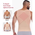 thumbnail image 4 of MANIFIQUE Mens Compression Shirt for Gynecomastia - Slimming Undershirts Body Shaper Vest Mesh Shapewear Workout Tops, 4 of 7